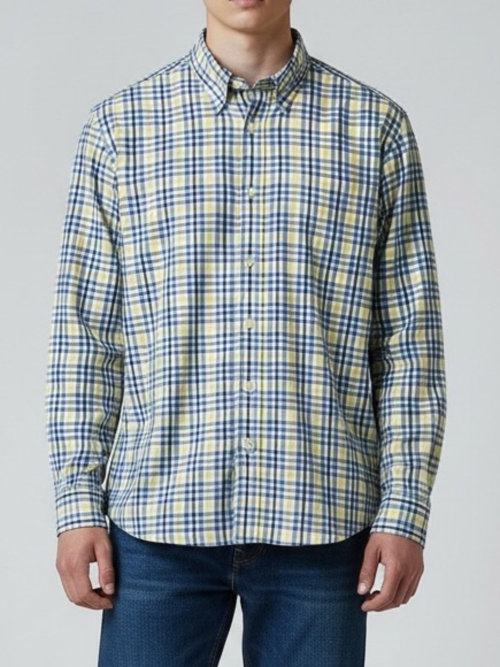 Lauren Ralph Lauren Black Label Regular Fit Plaid Oxford Shirt | Size XL